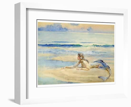 The Mermaid-John Reinhard Weguelin-Framed Art Print