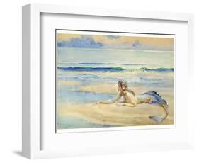 The Mermaid-John Reinhard Weguelin-Framed Art Print