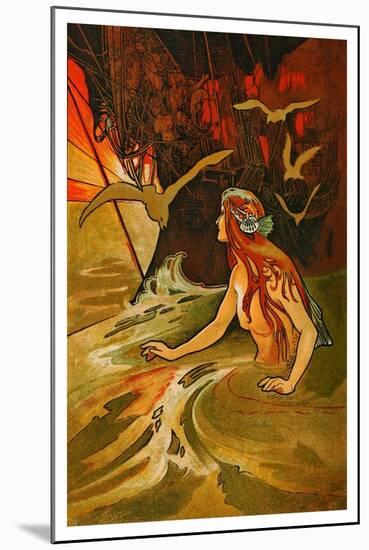 The Mermaid-Charles Robinson-Mounted Art Print