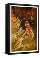 The Mermaid-Charles Robinson-Framed Stretched Canvas