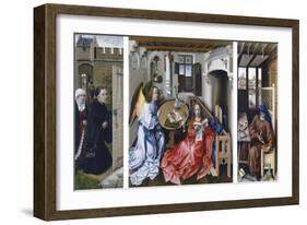 The Merode Altarpiece-Robert Campin-Framed Premium Giclee Print