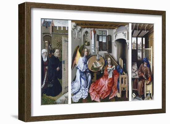 The Merode Altarpiece-Robert Campin-Framed Giclee Print