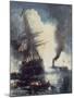 The Merrimac Sinks the Cumberland-Edward Moran-Mounted Giclee Print