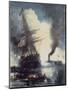 The Merrimac Sinks the Cumberland-Edward Moran-Mounted Giclee Print