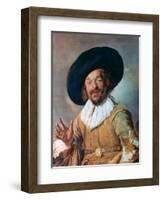 The Merry Drinker, 1628-1630-Frans Hals-Framed Giclee Print