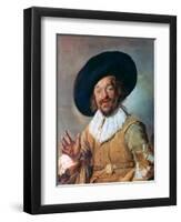 The Merry Drinker, 1628-1630-Frans Hals-Framed Giclee Print