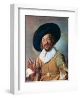 The Merry Drinker, 1628-1630-Frans Hals-Framed Giclee Print