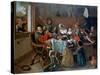 The Merry Family, 1668-Jan Steen-Stretched Canvas