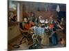 The Merry Family, 1668-Jan Steen-Mounted Giclee Print