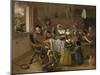 The Merry Family, 1668-Jan Steen-Mounted Art Print