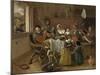 The Merry Family, 1668-Jan Havicksz. Steen-Mounted Giclee Print