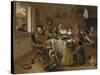 The Merry Family, 1668-Jan Havicksz. Steen-Stretched Canvas