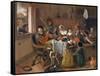 The Merry Family-Jan Havicksz. Steen-Framed Stretched Canvas