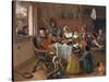 The Merry Family-Jan Havicksz. Steen-Stretched Canvas