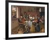 The Merry Family-Jan Havicksz. Steen-Framed Giclee Print