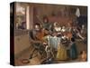The Merry Family-Jan Havicksz. Steen-Stretched Canvas