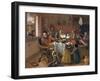 The Merry Family-Jan Havicksz. Steen-Framed Giclee Print