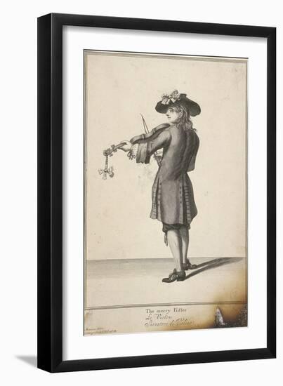 The Merry Fidler, Cries of London-John Savage-Framed Giclee Print