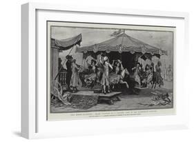 The Merry-Go-Round, Smart Visitors to a Country Fair in the Eighteenth Century-Frederik Hendrik Kaemmerer-Framed Giclee Print