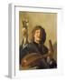 The Merry Lute Player, C.1624-28-Frans Hals-Framed Giclee Print