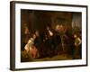 The Merry Pedlar (Oil on Panel)-John Prescott Knight-Framed Giclee Print