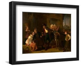 The Merry Pedlar (Oil on Panel)-John Prescott Knight-Framed Giclee Print