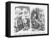 The Merry Swiss Boy the Return of the Tourist, 1865-John Tenniel-Framed Stretched Canvas