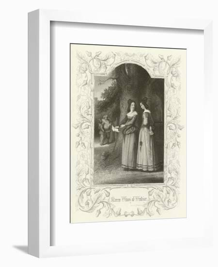 The Merry Wives of Windsor, Act II Scene I-Joseph Kenny Meadows-Framed Giclee Print