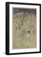 The Merry Wives of Windsor, Act IV Scene III: "Let Them All Encircle Him About"-Hugh Thomson-Framed Art Print