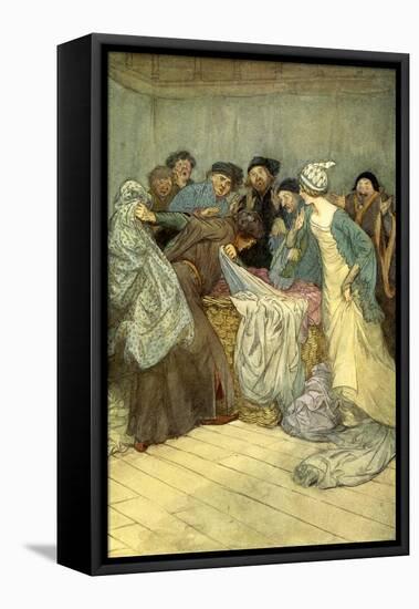 The Merry Wives of Windsor by William Shakespeare-Hugh Thomson-Framed Stretched Canvas