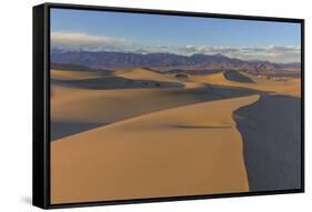 The Mesquite Sand Dunes in Death Valley National Park, California, USA-Chuck Haney-Framed Stretched Canvas