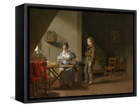 The Messenger, 1815 (Oil on Canvas)-Martin Drolling-Framed Stretched Canvas