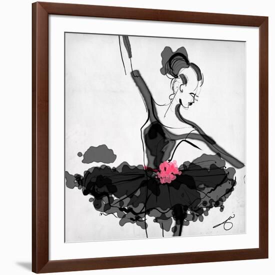 The Met - Dancer 1 a Black-Jodi Pedri-Framed Art Print