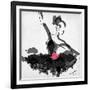 The Met - Dancer 1 a Black-Jodi Pedri-Framed Art Print