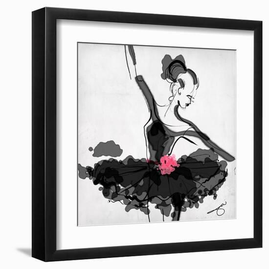 The Met - Dancer 1 a Black-Jodi Pedri-Framed Art Print