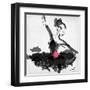 The Met - Dancer 1 a Black-Jodi Pedri-Framed Art Print