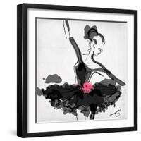 The Met - Dancer 1 a Black-Jodi Pedri-Framed Art Print