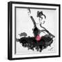 The Met - Dancer 1 a Black-Jodi Pedri-Framed Art Print