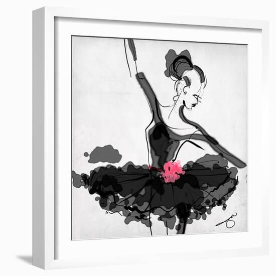 The Met - Dancer 1 a Black-Jodi Pedri-Framed Art Print