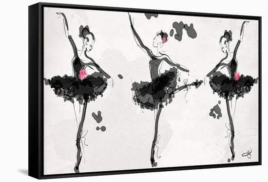 The Met Debut - Dancers in Black-Jodi Pedri-Framed Stretched Canvas