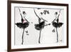 The Met Debut - Dancers in Black-Jodi Pedri-Framed Art Print