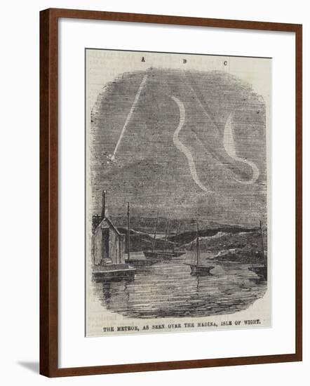 The Meteor, as Seen over the Medina, Isle of Wight-null-Framed Giclee Print