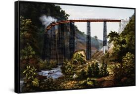 The Metlac Railway Bridge, 1878, Mexico, 19th Century-null-Framed Stretched Canvas