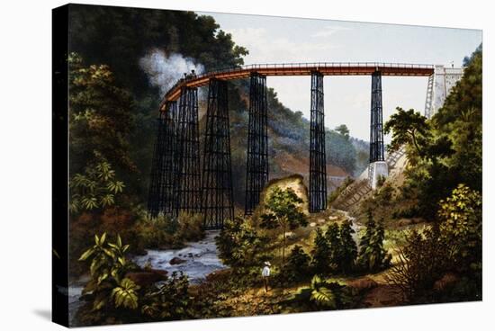 The Metlac Railway Bridge, 1878, Mexico, 19th Century-null-Stretched Canvas