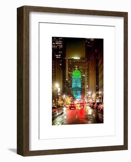 The Metlife Building Towers over Grand Central Terminal at Night-Philippe Hugonnard-Framed Art Print