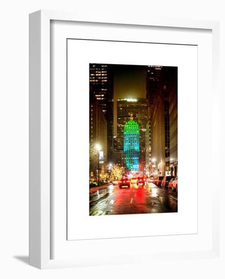 The Metlife Building Towers over Grand Central Terminal at Night-Philippe Hugonnard-Framed Art Print