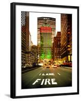 The Metlife Building Towers over Grand Central Terminal at Nightfall-Philippe Hugonnard-Framed Photographic Print