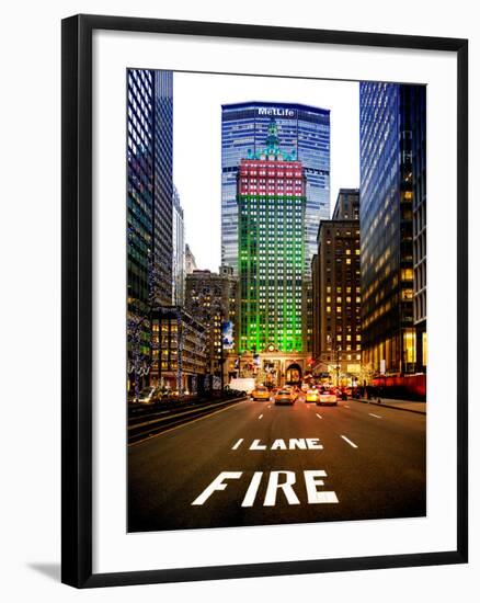 The Metlife Building Towers over Grand Central Terminal at Nightfall-Philippe Hugonnard-Framed Photographic Print