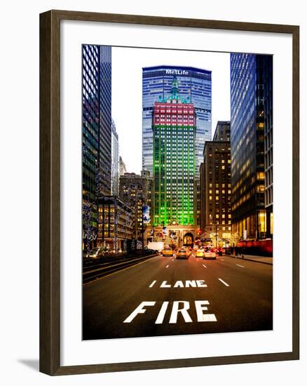 The Metlife Building Towers over Grand Central Terminal at Nightfall-Philippe Hugonnard-Framed Photographic Print