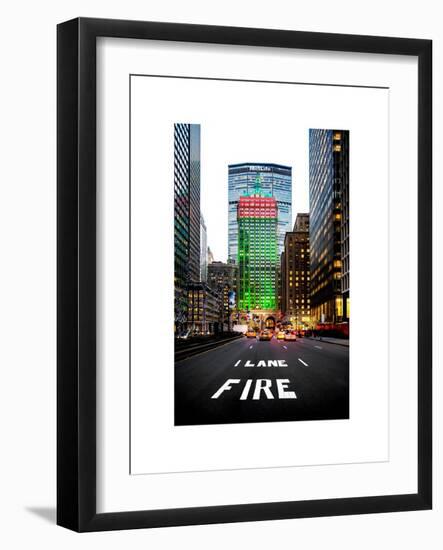 The Metlife Building Towers over Grand Central Terminal at Nightfall-Philippe Hugonnard-Framed Art Print